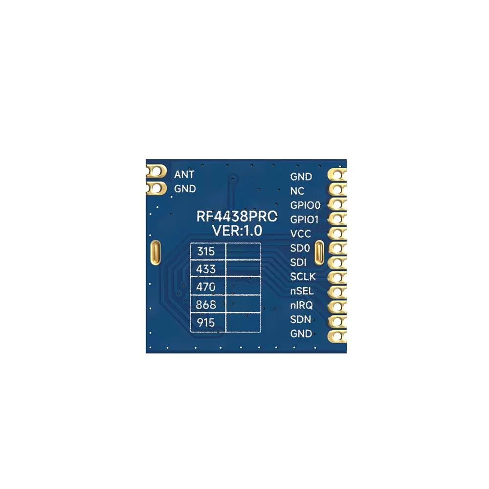 RF4438PRO: SI4438 433MHz 100MW Module RF frontal
