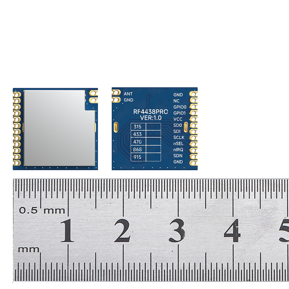 RF4438PRO : Module RF frontal Si4438 433 MHz 100 mW