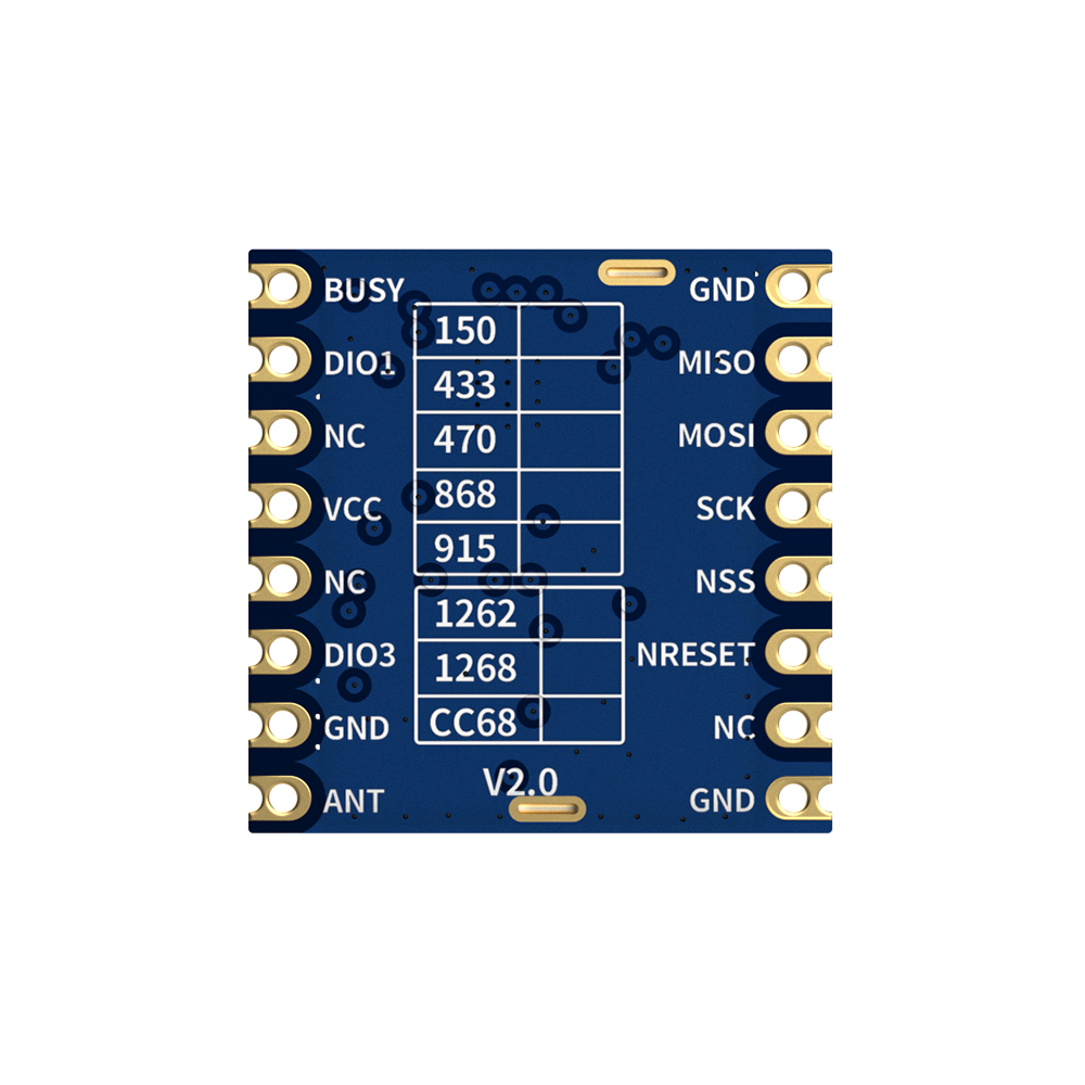 LoRa-CC68&nbsp;:&nbsp;Module 433/470/490 MHz basé sur LLCC68 avec port SPI