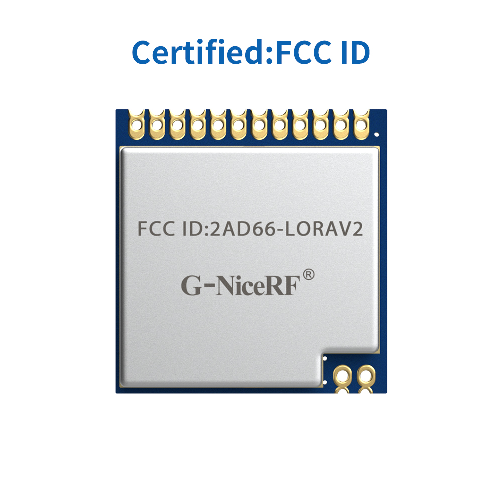 LoRa1276-915&nbsp;: Module LoRa frontal 915 MHz SX1276 certifié FCC ID