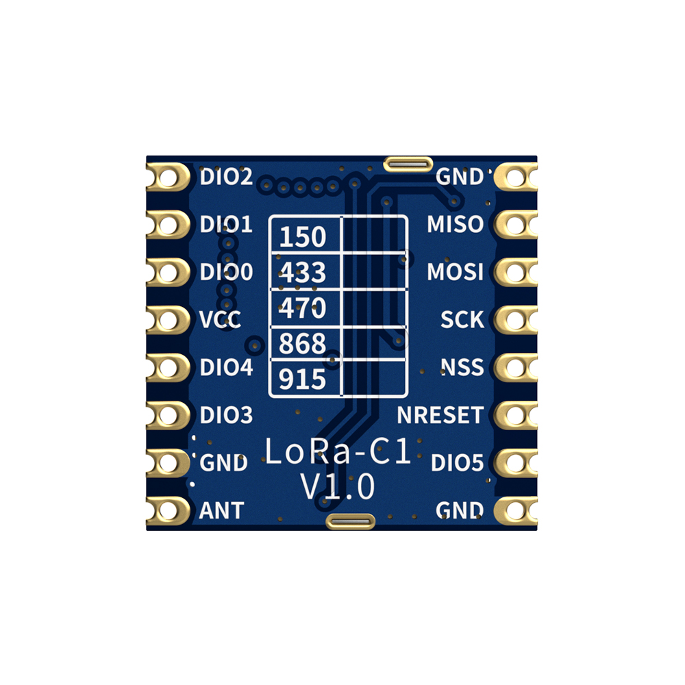 LoRa1278-C1 : Module LoRa SX1278 433/490 MHz avec module frontal SPI et protection ESD