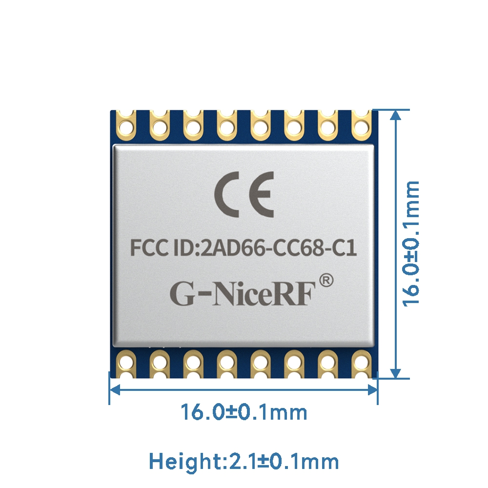 CC68-C1-868/915 : Module LoRa LLCC68 FCC ID et certifié CE-RED avec interface SPI