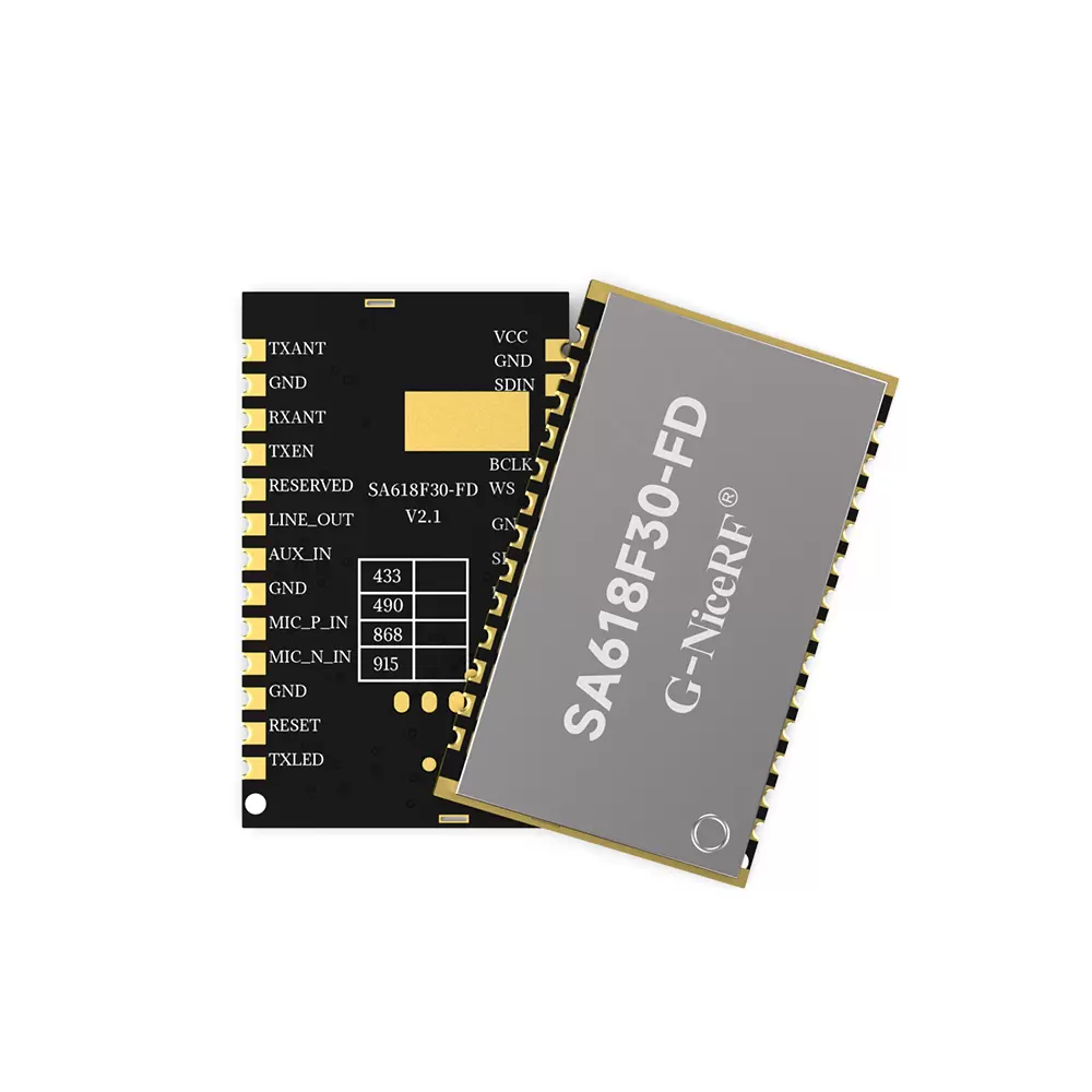 SA618F30-FD&nbsp;: le module de transmission de données sans fil full duplex prend en charge la transmission simultanée à 8 voies