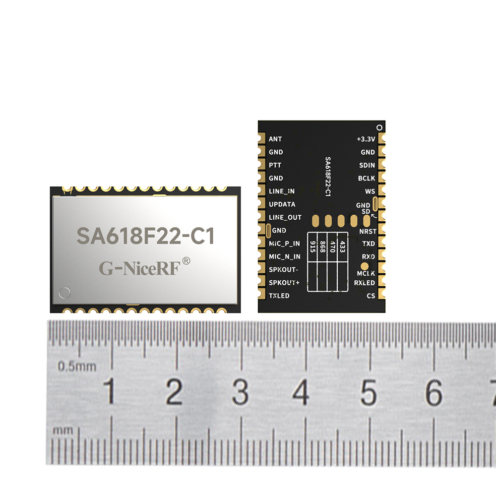 Module de transmission numérique et audio sans fil, tout-en-un, duplex intégral, SA618F22-C1