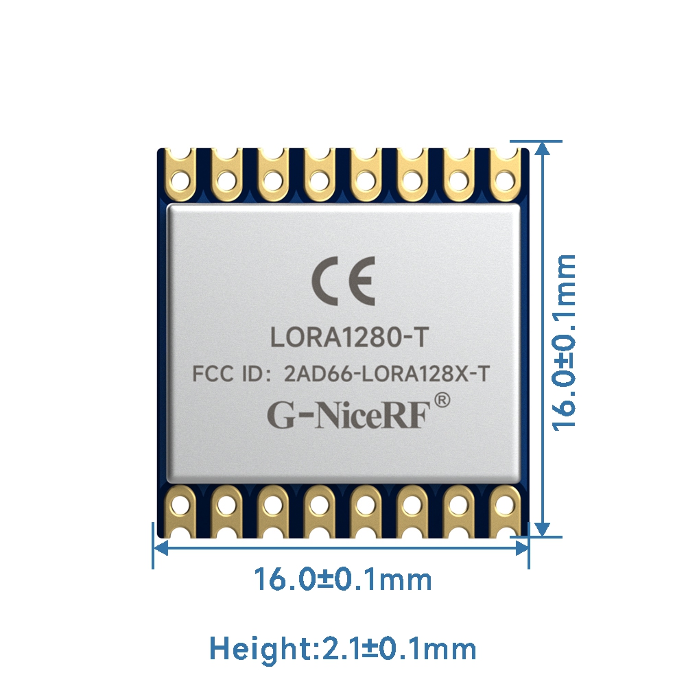 LoRa1280-TCXO : Certification FCC ID&amp;CE-RED Le module certifié SX1280 2,4 GHz prend en charge la plage