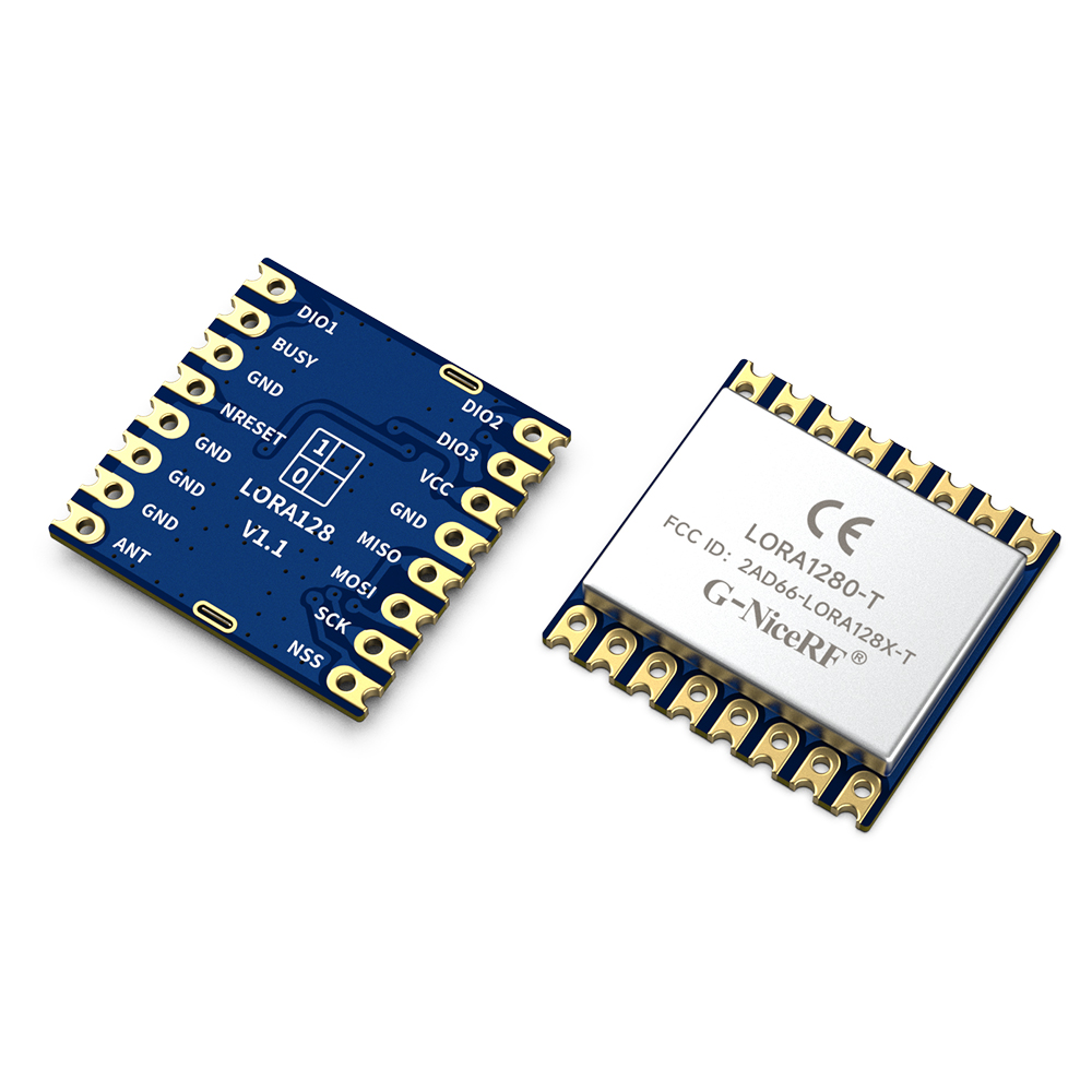 LoRa1280-TCXO : Certification FCC ID&amp;CE-RED Le module certifié SX1280 2,4 GHz prend en charge la plage