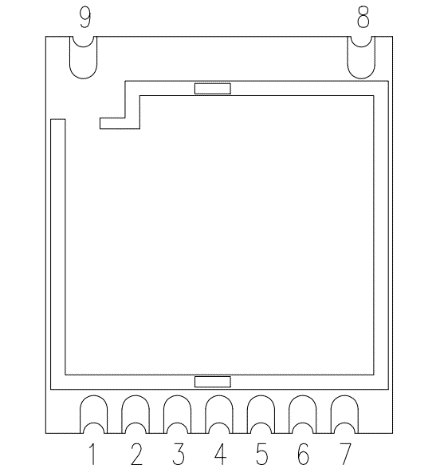 Définition des broches du module de port série sans fil ANT+ RF51422