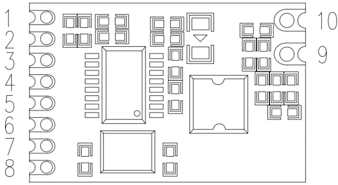 Définition des broches du module émetteur sans fil ASK STX885 Définition des broches du module émetteur sans fil ASK STX885