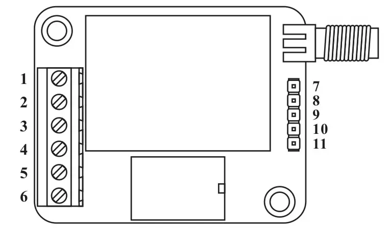 Définition des broches du module de commutation sans fil SK100-RX