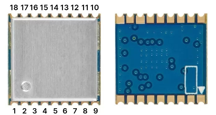 Définition des broches du module GPS GPS01