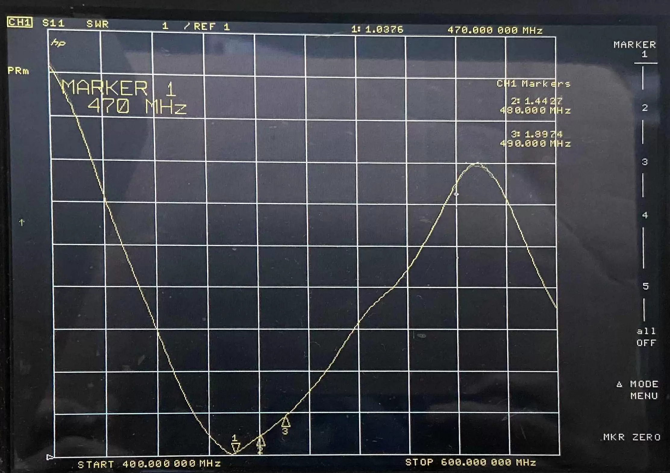 ROS de l'antenne à ressort en cuivre UHF 490 MHz SW490-TH50 ROS de l'antenne à ressort en cuivre UHF 490 MHz SW490-TH50