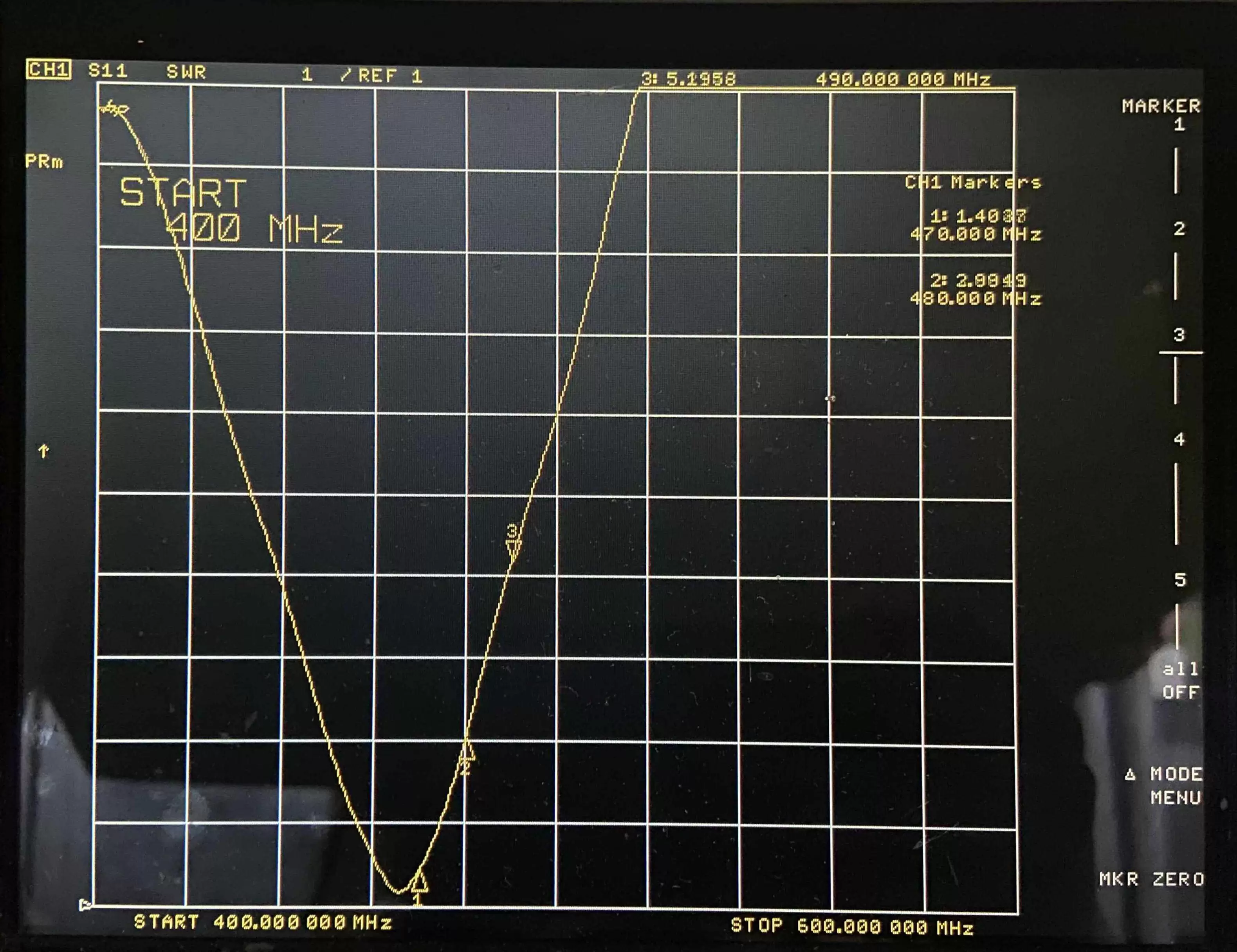 ROS de l'antenne à ressort 490 MHz SW490-TH10 ROS de l'antenne à ressort 490 MHz SW490-TH10