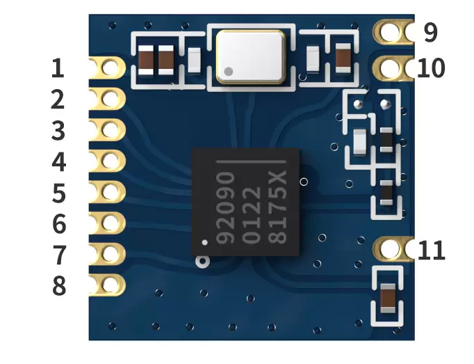RF9209&nbsp;: module sans fil RF haute sensibilité 2,4&nbsp;GHz