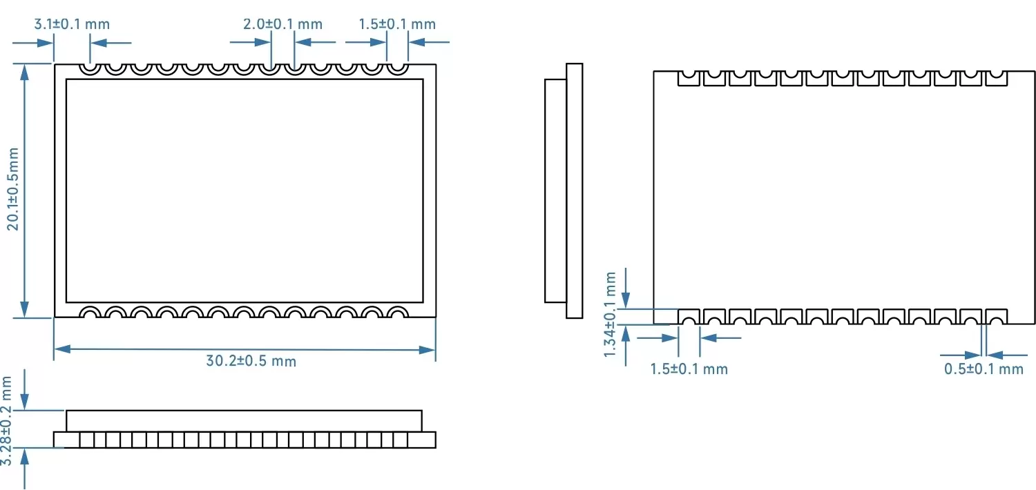 Module audio full duplex taille SA618F22-C1 Module audio full duplex taille SA618F22-C1