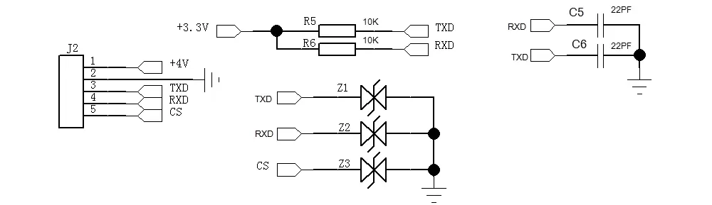 Circuit d'application du module de transmission de données full-duplex SA618F30-FD