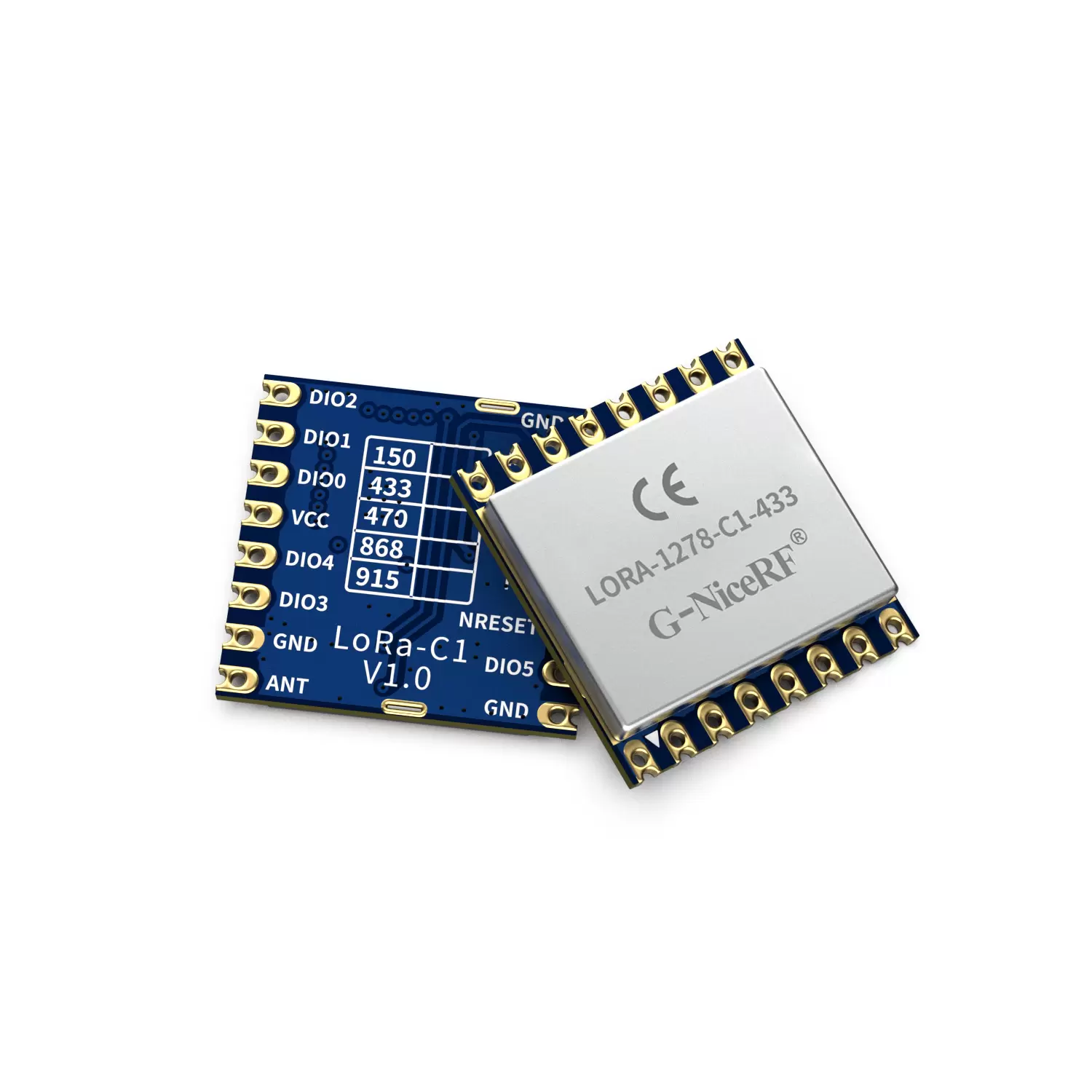 LoRa1278-C1&nbsp;: module LoRa SX1278 433/470&nbsp;MHz avec module frontal SPI et protection ESD
