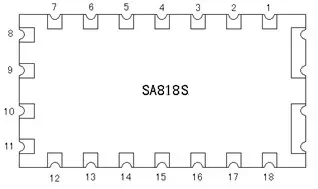 Définition des broches du module talkie-walkie SA818S-CE
