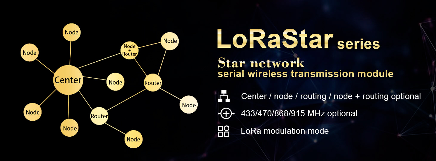 Module sans fil réseau étoile série NiceRF loraSTAR, nouvelle liste