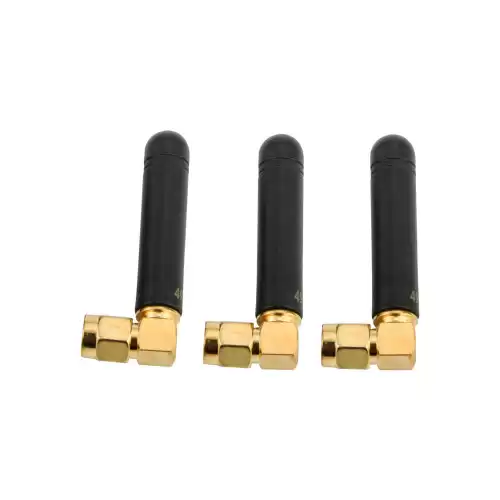 SW490-WT36 : Antenne UHF coud&eacute;e &agrave; tige en caoutchouc 490 MHz