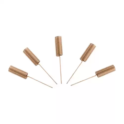 SW490-TH14 : Antenne UHF &agrave; ressort en cuivre 490 MHz