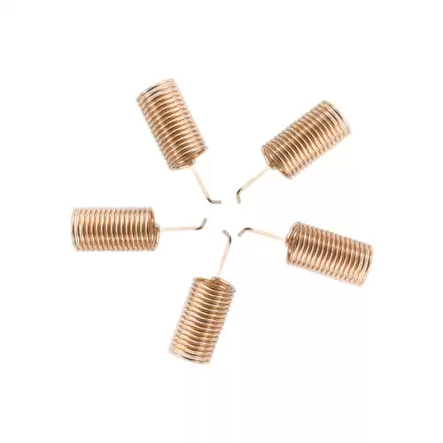 SW490-TH10 : Antenne UHF &agrave; ressort en cuivre 490 MHz