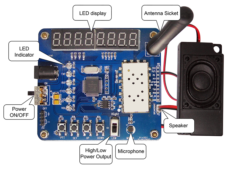 module talkie-walkie SA818 DÉMO