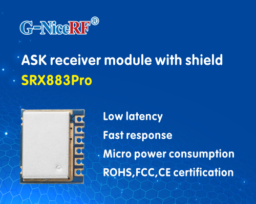 Le module récepteur ASK SRX883Pro avec bouclier pouvant passer les certifications CE et FCC vient d'être lancé