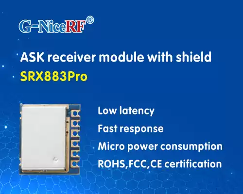 Le module récepteur ASK SRX883Pro avec bouclier pouvant passer les certifications CE et FCC vient d'être lancé