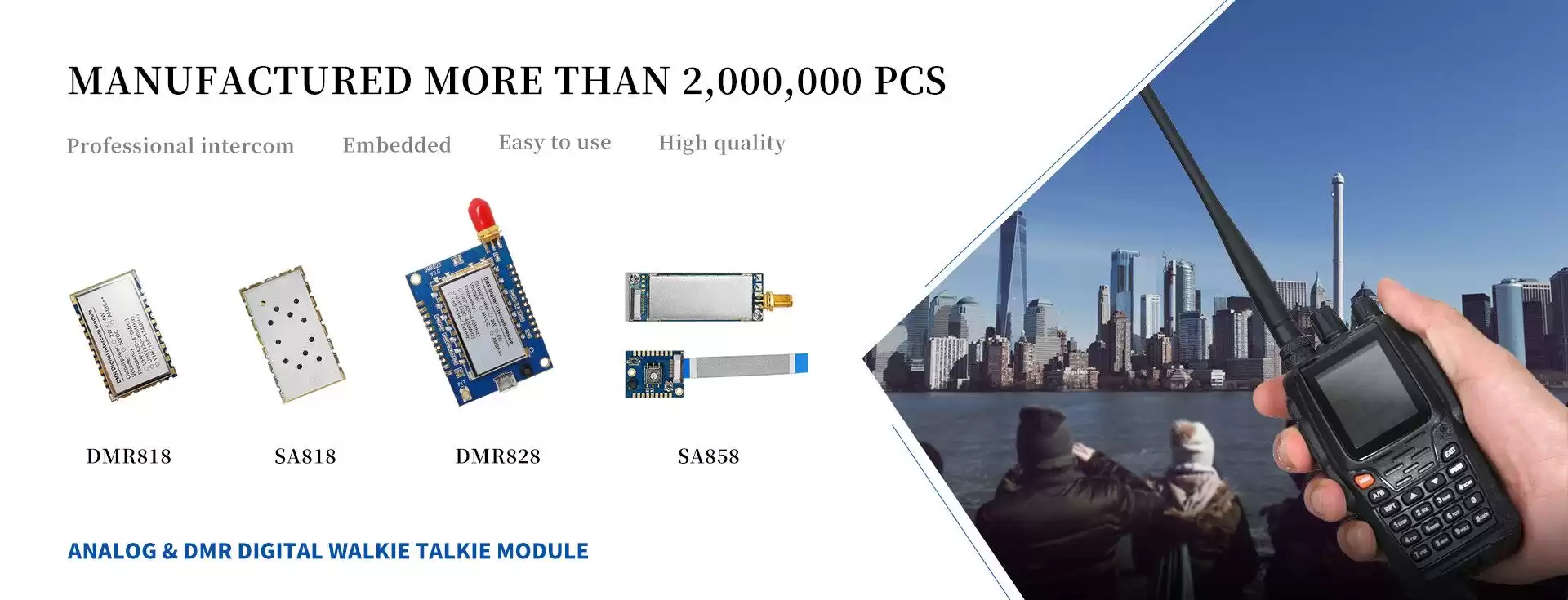 Module talkie-walkie numérique analogique et DMR
