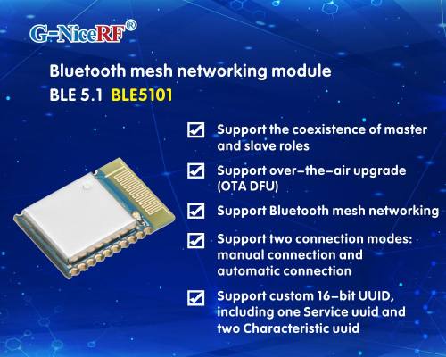 Nouveau&nbsp;: le module BLE coexistant maître-esclave BLE5101 adopte le protocole BLE 5.1