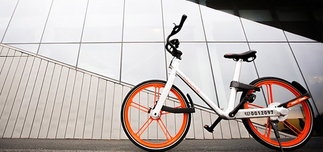 Mobike, une serrure intelligente de l'Internet des objets