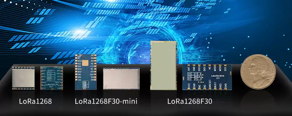 Modules LoRa SX1268 LoRa1268, LoRa1268F30 et LoRa1268F30-Mini