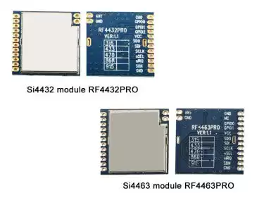Quelle est la différence entre le module Si4432 et le module Si4463