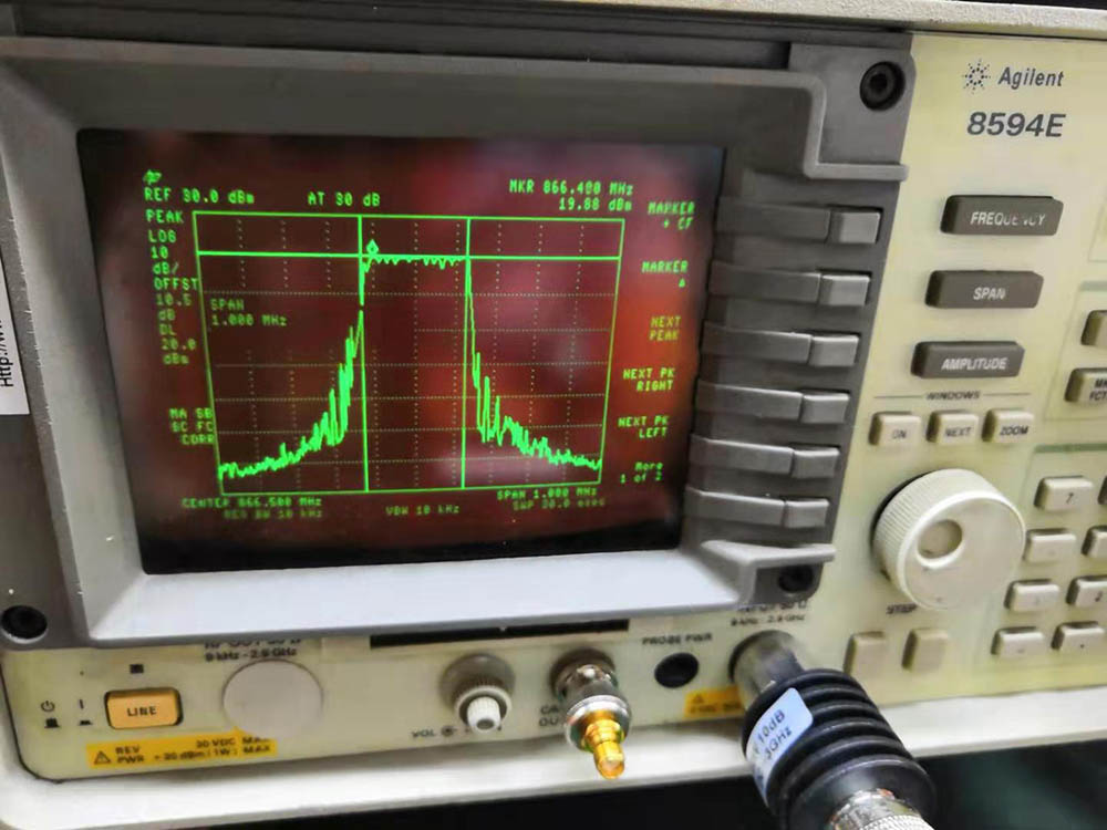 Module LoRa LoRa1262 TCXO test de courant cristallin