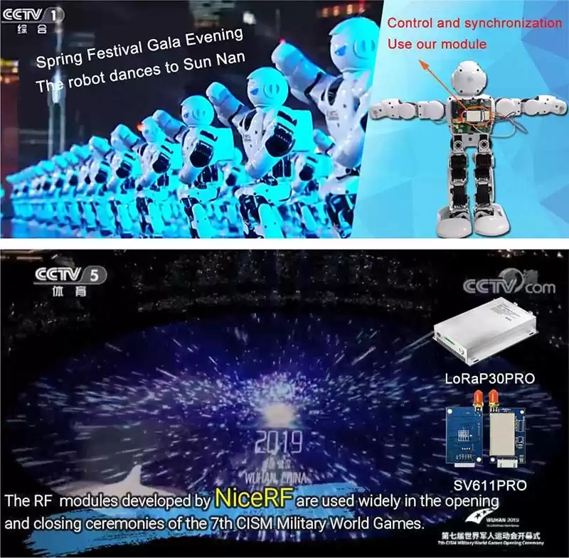 Robot danseur de gala de la Fête du Printemps et jeux militaires