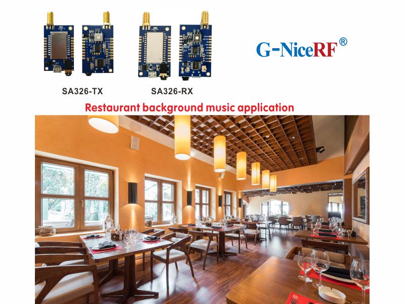 Module audio sans fil SA326 : idéal pour les applications de musique de fond dans les restaurants