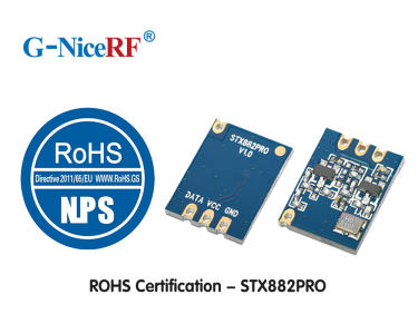 Le module émetteur NiceRF ASK STX882Pro passe la certification ROHS