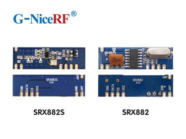 Différence entre le module récepteur superhétérodyne SRX882S et SRX882