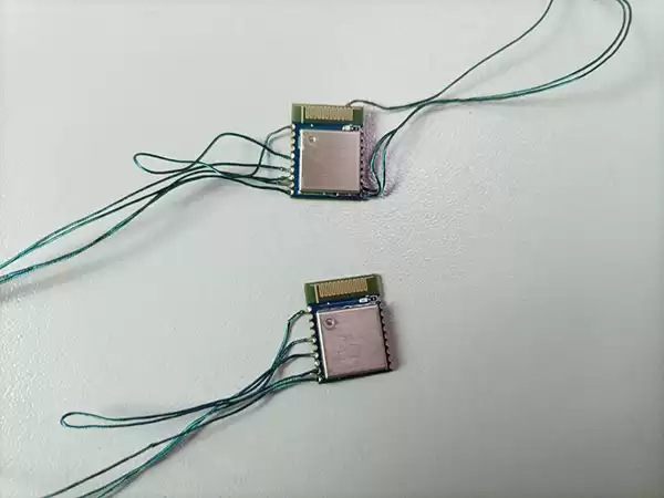 Vue avant du câblage de la carte nue du module BLE BLE5201