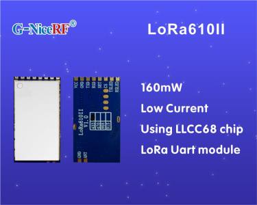 Nouveau : module Uart LoRa à faible courant de 160 mW LoRa610II utilisant la puce LLCC68