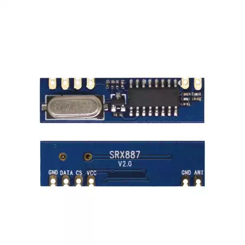 SRX887&nbsp;:&nbsp;module récepteur ASK superhétérodyne 315/433&nbsp;MHz