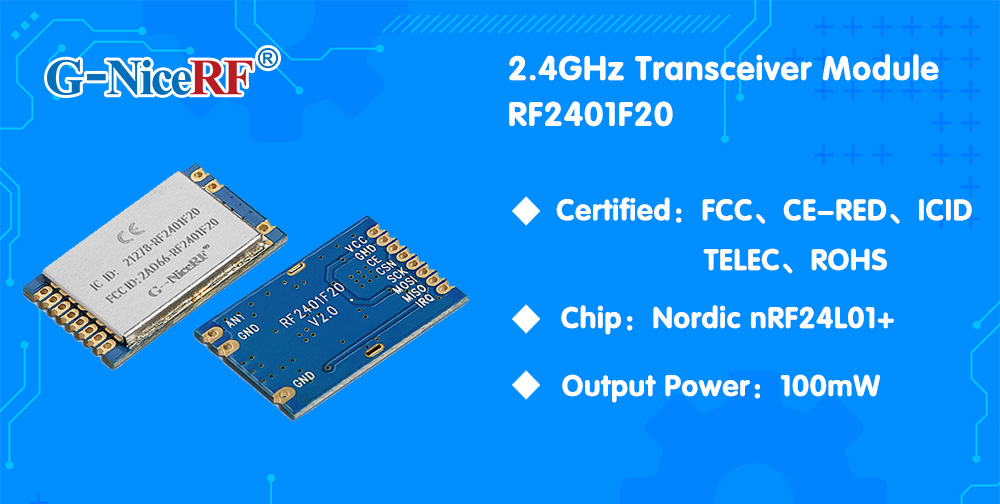 Module RF 2,4 GHz RF2401F20