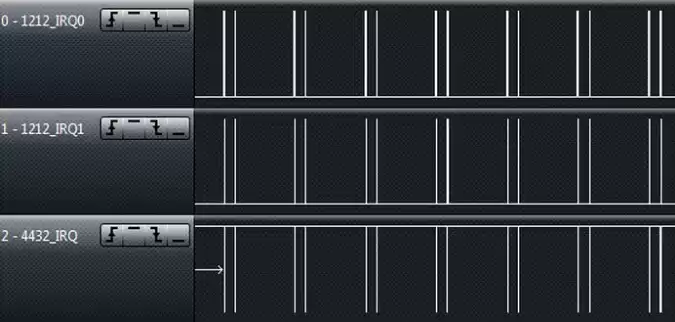 Figure 19 : Interruption de communication RF4432PRO et RF1212