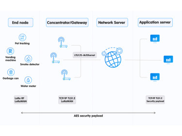 Comment la passerelle LoRaWAN communique avec le serveur