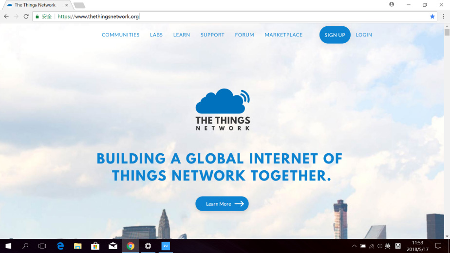 Accédez au site Web https://www.thethingsnetwork.org/.