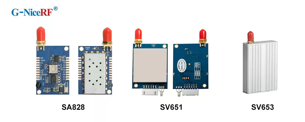 Module talkie-walkie SA828 et module RF SV651 et modem RF SV653