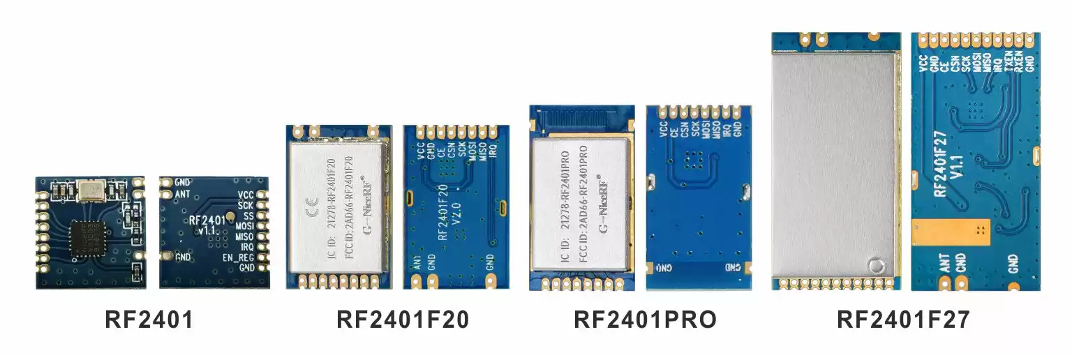 Module RF 2,4 GHz RF2401, RF2401F20, RF2401F27, RF2401PRO