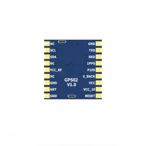 GPS02-UBX&nbsp;: Module GPS UBLOX satellite quadrimode avec circuit intégré UBLOX série M10 et protection ESD