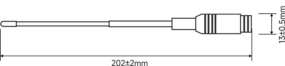 Tailles de l'antenne tige SW-VHF200