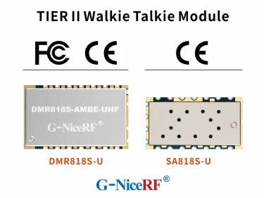 Les modules talkie-walkie DMR818S-U et SA818S-U ont obtenu une nouvelle certification